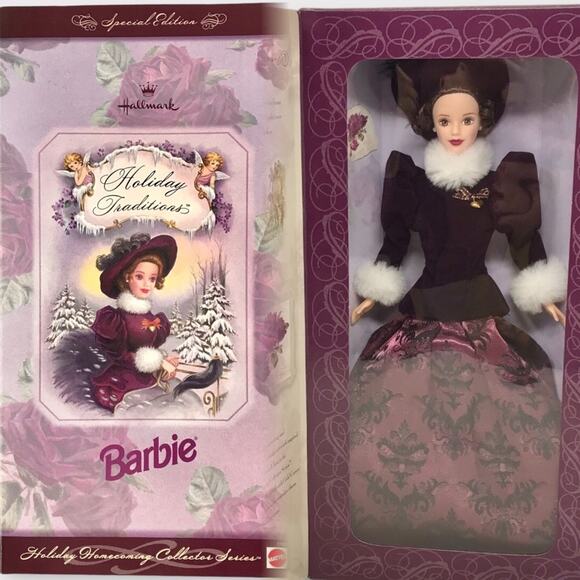 Barbie NWT Vintage Holiday Traditions 1996 Doll Hallmark Mattel Original Box - Picture 1 of 10
